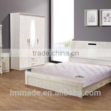 Modern MDF bedroom furniture,white bedroom sets,foshan furniture