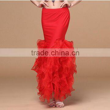2016 New Arrivals Belly Dance Costumes Full Circle Long Waist Maxi Skirt Women Chiffon Belly Dance Skirts for Sale
