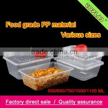 Take-out food container for food with compartments