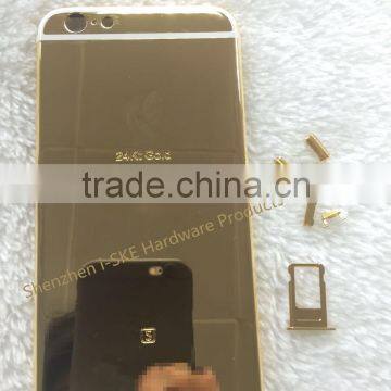 24kt gold housing replacement For iPhone 6s back housing cover