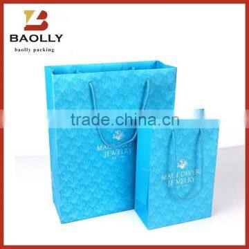 Custom packaging gift shopping bag with rope handles