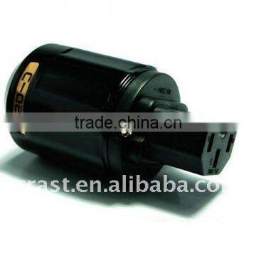 New C-029 Brass IEC Connector (Black)