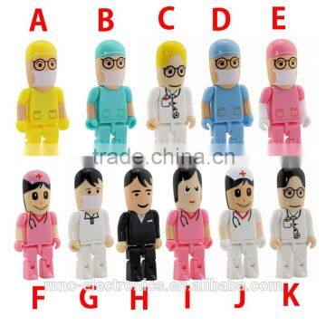ABS Plastic Material Custom Logo Printing Dental Dentist Human Shape Usb Flash Pen Drive Quality Choice Supplier photo-2