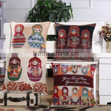 In house wholesale jacquard design sofa cushion cover, pillow case