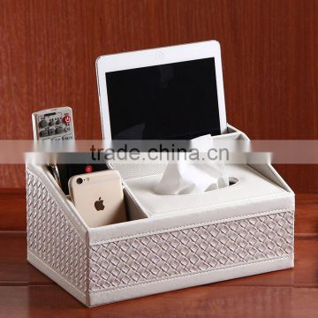 The high-grade multifunctional PU corte towel drawing bo household desktop remote storage bo napkin paper towel bo NEW