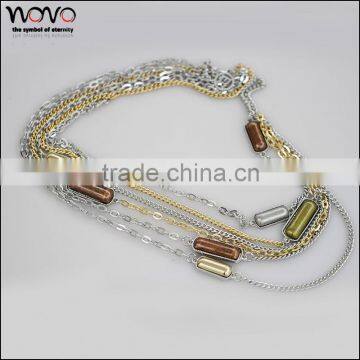 Promotional Chain Necklace Gold Chain Custom Alloy Necklace