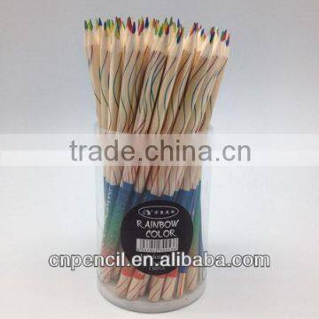 Rainbow colored pencil popular wood colored pencil mix colored pencil