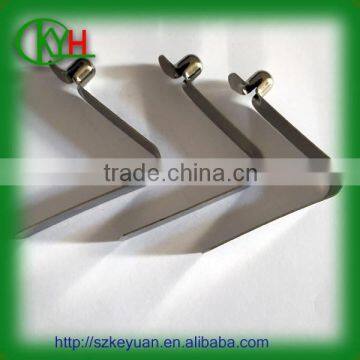 OEM Nickel Plated Small Tube Push Button Spring Clips