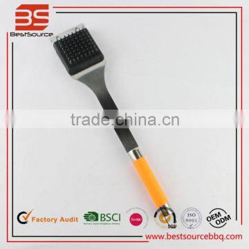 Easy use and high brass srcubbing brush for bbq brass wire brush cleaning brush for drill
