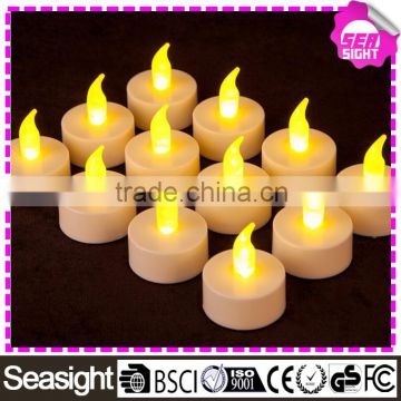 Led tealight candles for Night Bar, flameless tea lights, yellow mini tealight candles