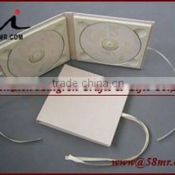 2015 Linen Fabric CD DVD Holder Cover Box,Ivory 4D