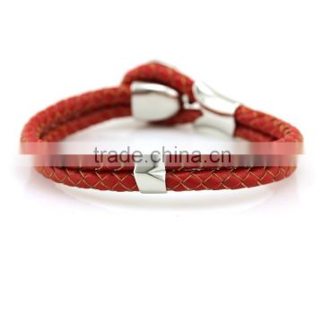 NEW STYLE Cow Skin Plaited Leather Strap Double Layers for Women