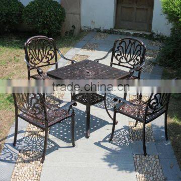 Garden Patio Outdoor Cast Aluminum Antique Bronze Furniture Set