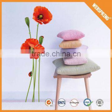 2015 Popular innocuous coloful flower 3d sticker fabric sticker