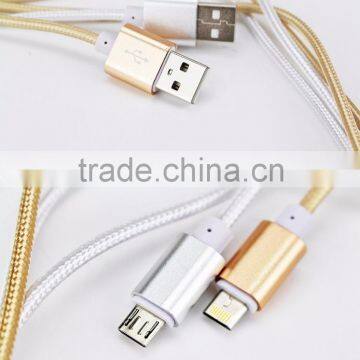 Newest 2 in 1 micro usb and lighting 8p data cable for samsung and Iphone6s