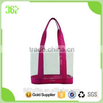 Big Capacity Transparent Clear PVC Tote Handle Cosmetic Bag