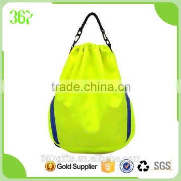 2016 Light Color Sports Waterproof Polyester Drawstring Bag Folding Shopping Bag