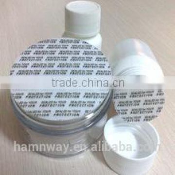 PS adhesive pressure sensitive lid seal wad