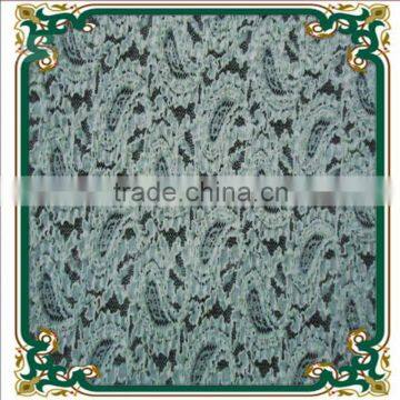 Hot sale garment lace fabric & small cashew nuts lace fabrics