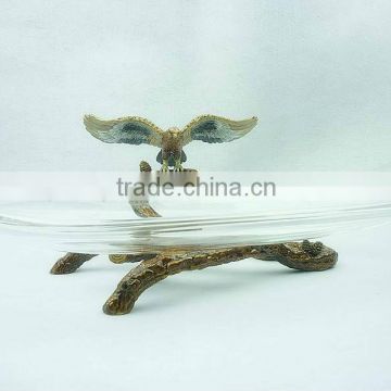 promotion organic glass compote bowl,glass fruit bowl