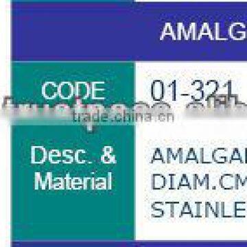 amalgam well knurling , dental instruments