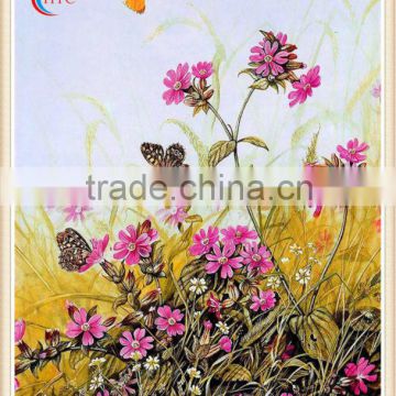 fresh flowers frameless decoration paper wall pictures