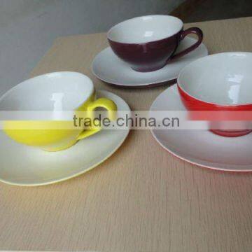 YT- porcelain and ceramic newly design coffee cup saucers