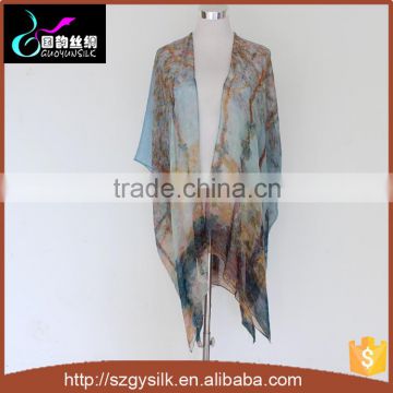 factory direct customized digital printing fashion women maxi silk kaftan