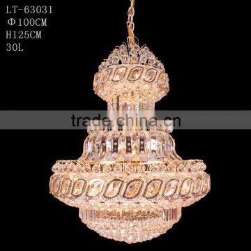 led crystal lobby pendant lighting