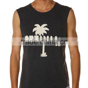 Mens Wholesale bodybuilding 100% cotton gym singlets