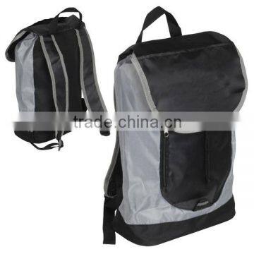 210D Drawstring backpack with zipper pocket