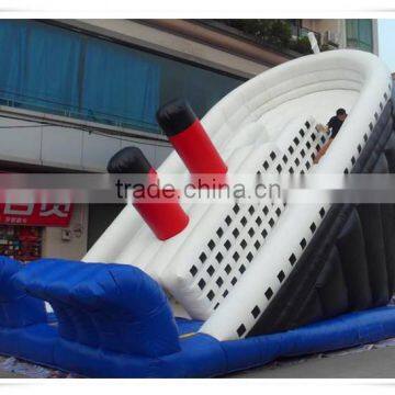 Thrilling!!! 2016 popular commercial titanic inflatable slide /inflatable water slide