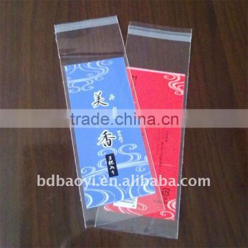 high quality BOPP clear 3 side sealing plastic packaging bag for snack