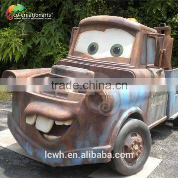 handmade fiberglass catoon model car for sale