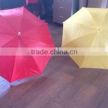 promotional cheap wooden handle straight sun umbrellas