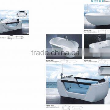 Comfortable Design Freestanding Acrylic Portable Material Bathtub