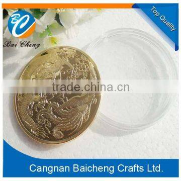 2 Sides Metal Souvenir Silver Coin Manufacturers