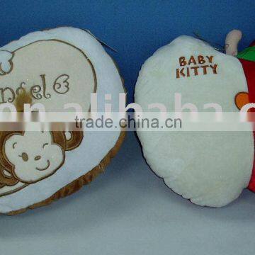 JM7416, JM7417 toy cushion, fruit cushion, monkey cushion, apple cushion