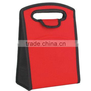 Non-Woven Folding Identification Lunch Bag- Red