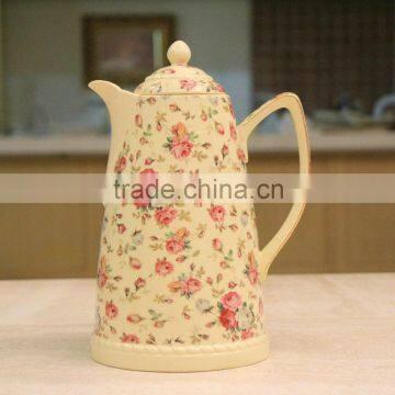 Wholesale dinnerware 800ml ceramic thermos water jug, drinking jugs, insulated jug