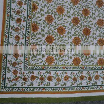Floral Design Printed Cotton Powerloom Hand-block Bed-sheets & Covers photo-3