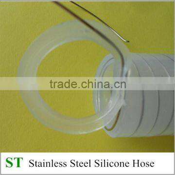 Pharmaceutical and Medical Silicone Hose, stainless steel food grade hose