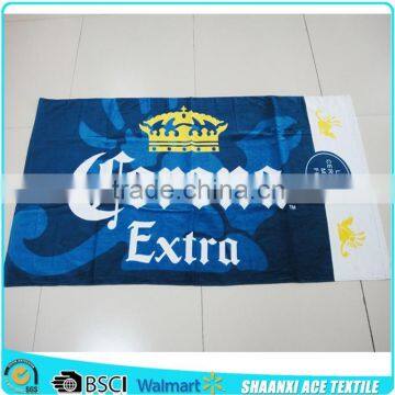 100% cotton terry velour printing brand name beach towel promotional brand towel                        
                                                Quality Choice