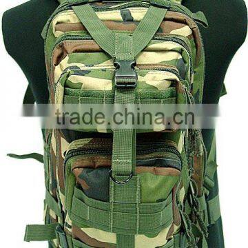 MOLLE Assault Pack Style Backpack woodland camo