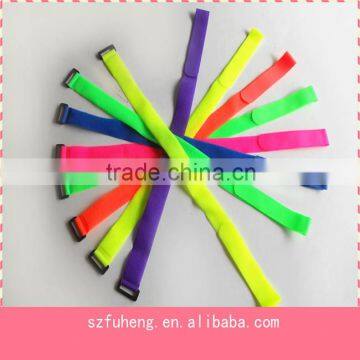 Factory price colorful reusable hook and loop straps/ magic tape