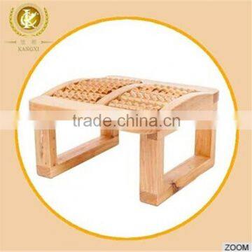 Foot relaxing stuff wooden massager stool cedar material