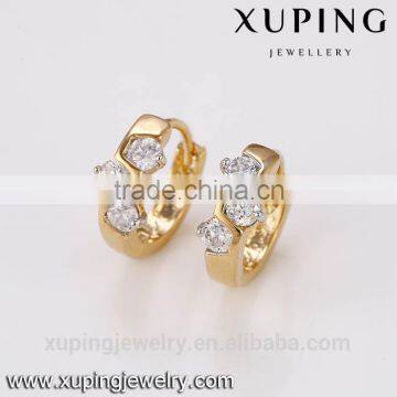 Xuping Jewelry latest huggie earring for women