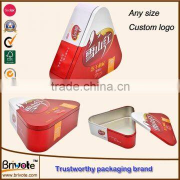 hot sale wholesale custom triangle metal box triangle tin box