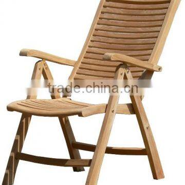 Teak Reclining Chair, Arm Chair With 5 Positions