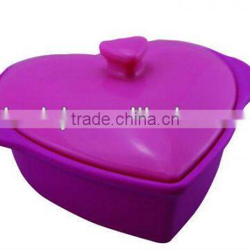 heart shaped silicone food steamer